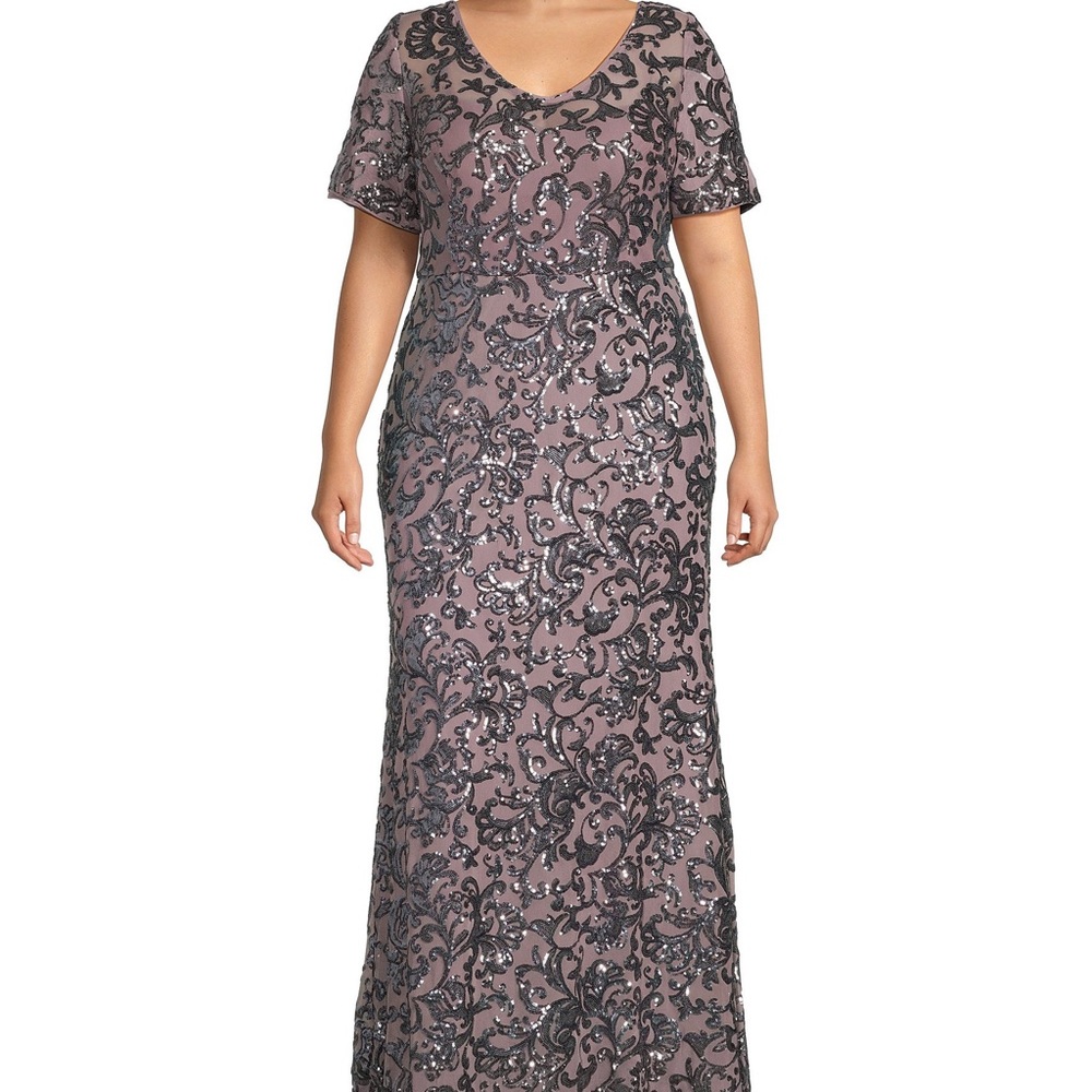 Alex Evenings Lavender Evening Gown